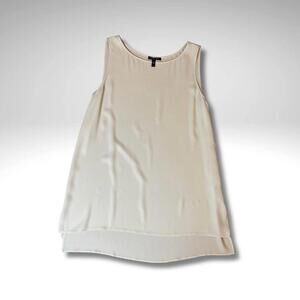 Eileen Fisher Sleeveless Silk Tunic Blouse